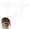 Generico Capelli Perle - Set 3 Mollette | Forcine Matrimonio per Donna Ragazza Sposa Ballo Banchetto Festa Quotidiano, Fermaglio Decorativo, Ornamento, Pezzo Pro