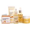 JasCherry Kit per la cura della pelle di curcuma con crema alla curcuma, sapone alla curcuma, olio di curcuma e crema viso alla curcuma