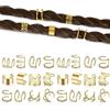 Niuhong 24 Pcs Gioielli Dreadlocks Trecce Clip Capelli Intrecciare Polsini Anelli Accessori Donna