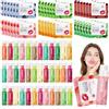 YUEONEWIN Balsamo Labbra 72 Pezzi Set Idratante con Vitamina E, Cofanetto Regalo Labbra 36 Balsami+36 Maschere, 12 Fragranze Fruttate per Donna Uomo