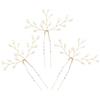 Genérico Set di forcine per capelli con perle, 3 pezzi, 11 x 7 cm, eleganti fermagli per capelli da sposa, perle finte, per capelli da damigella d'onore, per donne e ragazze