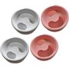 HONITANO Bacinella Manicure 4 Pezzi in Plastica Abs, Comoda e Resistente, per Cura Mani e Rimozione Cuticole, per Salone e Auto-manicure Colore Casuale