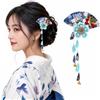 FOMIYES 1 Pc Stile Giapponese Accessori Ragazza Fiore Accessori Per Capelli Tiara Clip Per Capelli Giapponese Copricapo Da Donna Accessorio Per Capelli Nappa Copricapo Copricapo