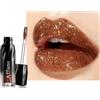 Afflano Lucidalabbra liquido brillante marrone, rossetto profondo | Rossetto metallico glitterato marrone chiaro, idratante a lunga durata, ad alta pigmentazione, per trucco gotico fumoso per