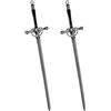 Catime 2 Pcs Bastoncini per Capelli, Vintage Forcina Cinese, Spada Metallo Donne Bastoncini Capelli, Eleganti Bacchette Accessori Decorativi per Capelli per Ragazze per Acconciatura Fissa (Nero)