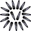 LABUYI 20 Pezzi Fermagli per Capelli,5cm Forcine capelli donna,Nero | Mollette capelli donna,Mollette per capelli,Clip per capelli a scatto in metallo,Forcine capelli,Forcine per Capelli