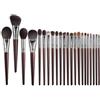 CNNONE Set di pennelli da trucco naturali, per ombretto, setole di capra, kit per trucco nabor kistey miscelazione pinceaux maquillage (22 pezzi)