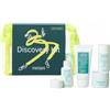 Meisani Discovery Kit, set regalo, set da viaggio per la cura del viso coreano con detergente, tonico e idratante, 4 asciugamani mini e beauty case