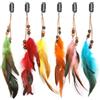 Oenothera 6 Pezzi 6 colore Copricapo Piume Indiane, Mollette per Capelli Piuma, Boho Accessori Capelli in Piuma per donne e ragazze