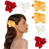 NICENEEDED 6 fermaglio per Capelli con Fiore Tropicale Artificiale, Mollette per Capelli Floreali di Ibisco Hawaiano Bohémien, Spille per Gioielli Floreali per Capelli Da Sposa per Donne e Ragazze