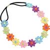 TSHAOUN 3 Pezzi Multicolore Fiore Ghirlanda, Fascia per Fiori Margherita, Ghirlanda Copricapo, Corona Capelli Accessori, per Viaggio, Spiaggia, Festival Festa, Matrimonio