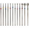 KADS 12Tungsten Stell Forma della sfera Drill Bit Set 3/32 ''Cuticola Clean Nail Bit | per la macchina elettrica Nail File Gel Lucidatura Testa Cuticola Strumenti