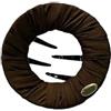 Palut 3pcs Flat Pancake Hair Claw Clips for Women - Sleep Friendly, Non-Slip, Soft Padded Hair Accessories for Daily Use, Yoga, and Driving(Dark brown)