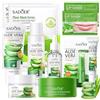 SHOWHEEL Kit per la Cura della Pelle Aloe Vera 11 Pezzi, Aloe Vera Skincare Set | Set Skincare Viso Completo include Detergente, Siero, Tonico, Crema Viso, Balsamo per le Labbra, per Ragazze e Donne