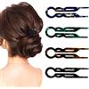 GAZIL 4 Pezzi Fermagli per Capelli Francesi Prestige, Forcine a Forma di U per Donna, Accessori da Sposa, Strumenti di Styling per Capelli Spessi e Sottili