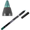 Makki Eyeliner color turchese metallizzato scintillante, impermeabile, colore numero 11, a prova di sbavature