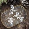 Cubahop Bride Wedding Hair Pins Crystal Bridal Hair Pieces Wedding Accessori per capelli da sposa Clips per le donne e le ragazze (Argento)