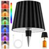 AKOFIC Lampada per Bottiglia LED senza Fili, Luci Bottiglie Vetro RGB Ricaricabili | Luminosità Regolabile, Temperatura Tricolore, per Bottiglie Vetro da Tavolo, Ristorante, Camera Da Letto, Bar, Feste