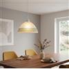 Generico Lampadario a Sospensione Classico in Vetro, 1 Luce, per Cucina, Bagno, Camera, Soggiorno, Scala, Corridoio art. Bottone (AZZURRO)