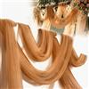 LUPATDY Tessuto in tulle, decorazione per matrimoni, tende da sfondo per matrimoni 3 x 1,6 m, velo, decorazione per feste, tessuto per arco nuziale, cerimonia, abito, abito con velo, velo per danza del velo