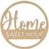 CONTRAXT Cartello decorativo a quadri in legno con frasi e lettere decorative Home Sweet Home vintage decorazione parete soggiorno