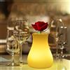 ACMHNC Lampada da Tavolo Ricaricabile, LED Vaso Lampada da Tavolo Senza Fili Ristorante Dimmerabile Con Telecomando, Bianca Lampada da Comodino Batteria con Cambio Colore RGB, IP54