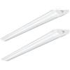 Litglobe Neon LED 90CM 2 Pezzi,30W Collegabili Neon Tubo LED,4500K Bianco Neutro Plafoniera Soffitto,3000LM Barra Soffitto,Impermeabile Tubo per Cucina Garage Officina Ufficio