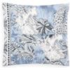 Bassetti Granfoulard - Federa per cuscino in 100% raso di cotone, copricuscino con chiusura lampo cm 40 x 40 (BOBOLI AZZURRO)