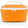 reisenthel coolerbag S pocket - Borsa Termica Realizzata con Bottiglie in PET Riciclate, Adatta per Spesa o Pranzo e Snack in Viaggio, Tessuto Idrorepellente, 2,5 L, Nero, Couleur:pop mandarin