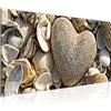 Runa Art Quadri Moderni Cuore Spiaggia Tela Non Tessuta Soggiorno Corridoio Meditazione Beige Marrone 502612a