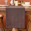 Qryflly Runner da Tavolo Moderno Lavabile Runner Tavola 30 x 180 cm Caffè | Quadri Tessuto Lino Cotone Rustica Centro Tavola Decorazioni per Letto Morbido Decorazione da Tavolo in Cucina