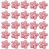 Jtnohx Applicazioni Fiori all'Uncinetto Toppe Floreali all'Uncinetto Rosa | 25 Pezzi Di Fiori Fatti A Mano Lavorate A Maglia Per L'Artigianato Abbellimenti Floreali Per Fai Da Te(Rosa)