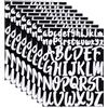 Hoxfly 8 fogli Bianco Adesivi Lettere Alfabeto Grandi, Adesivi Murali Lettere, Alfabeto Grandi Lettere Autoadesive, Stickers Lettere Adesive, Adesivi Murali Lettere per Scrapbooking, Letters Sticker