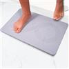 Pure 4Home Tappeto Bagno Diatomite 60 x 39 cm - Antiscivolo, Asciugatura Rapida - Tappetino Diatomite da Bagno, Doccia Pietra Assorbente - Tappeto in Pietra per Doccia - Stone Bath Mat Quick Dry