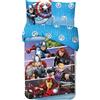 arlis Parure da letto con licenza per bambini, copripiumino reversibile 140 x 200 cm, federa 63 x 63 cm, 100% cotone (Parure da letto Avengers, 140 x 200 cm)