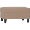 vidaXL Poggiapiedi Cappuccino 70x55x41 cm in Similpelle