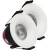 LED ATOMANT 2x Downlight LED Incasso Foro 70mm 8W CCT 3000-6500K IP65 | Diametro 85mm, Con selettore di colore CCT, 720 lumen, Collegamento diretto a 220V