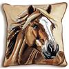 NAHUIGOOD Punto Croce Cuscino Kit Cavallo 45X45Cm Cuscino Posteriore Inclusotela Prestampatafilo E Ago Inclusi Per Principiantiadulti,