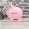 WEIYOUDP Salvadanaio personalizzato con nome, in plastica infrangibile, salvadanaio per ragazze e ragazzi, salvadanaio di medie dimensioni, regalo per compleanno, Pasqua, Natale (rosa, grande)