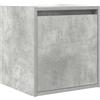vidaXL Comodino a Muro Grigio Cemento 38x34x40 cm