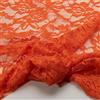 Generico Tulle in pizzo con trama in tulle bielasticizzato al metro, tessuto in pizzo al metro senza bordo, a smerlo morbido e leggero, per abbigliamento donna, abbigliamento danza 11 ARANCIO