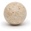 Artisanal Abode Sfera decorativa in travertino naturale, 3 cm, piccola sfera di pietra, lucidata a mano, colore beige, per vassoi, mensole, comò e tavolino