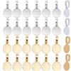 SOFPLATE 1 scatola 100 pezzi Colla su Cauzioni Cuscinetto D'Oro Cauzione Lega Sfusa Argento Cucchiaio Rotondo Base Impostazioni Vuote Cabochon Ciondoli Accessori per Gioielli per La Creazione di Gioie