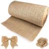 Gentpovth Runner tavola in Iuta, 30cm x 10m Runner Juta, Naturale Juta Rotolo Marrone, Decorazione da Tavola naturale, per Matrimoni, Eventi, Decorazione da la Casa di Natale e Confezioni Regalo