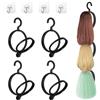 EULAPGOE 4 pezzi Porta Parrucca Supporto,Generisch Porta parrucche,Porta Parrucca Donna e Porta Cappelli, Kit Multifunzionale con Porta Parrucca, Porta Cappelli, Ganci per Borse e Porta Cappelli da Armadio