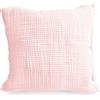 PinkZebra Federa per cuscino in mussola biologica, 50 x 50 cm, per bambini e adulti, certificata ÖkoTex, morbida federa certificata GOTS, colore: rosa