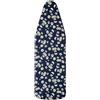 Wxlmom Copriasse Da Stiro 120X40 Margherita Bianca Copertura Asse Da Stiro In Cotone, Con Riflettore Termico, Imbottitura Spessa In Foam E Con Elastico,Resistente Al Calore Fino A 217℃