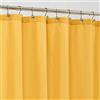 ALYVIA SPRING Tenda o rivestimento da doccia, con 3 magneti, in morbido tessuto di qualità alberghiera, per bagno, leggera e lavabile in lavatrice, dimensioni standard 182 x 183 cm, giallo senape