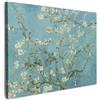 MuchoWow© Stampa Su Tela Decorazioni Pareti Canvas Grandi Dimensioni Quadri | 70x50 cm - Con Cornice Moderni Quadro Soggiorno Foto PosterVan Gogh - Fiori - Arte - Vintage - Blu