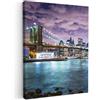 MuchoWow© Quadri Grandi Dimensioni Quadretti Da Parete Quadro Moderno | 30x40 cm - Camera Da Letto Stampa Foto Su Tela Soggiorno Con CorniceNew York - Skyline - Città - Colori
